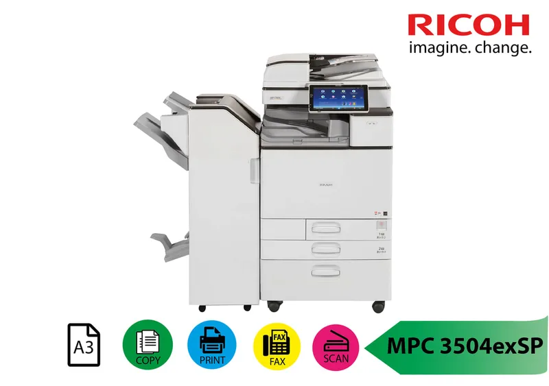 Mesin Fotokopi Warna Colour Photocopy Machine Ricoh MPC3504exSP