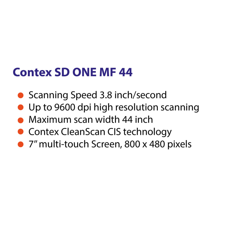 B0 Paper Size Scanner, 44 inch Large Format Scanner Contex SD ONE MF 44