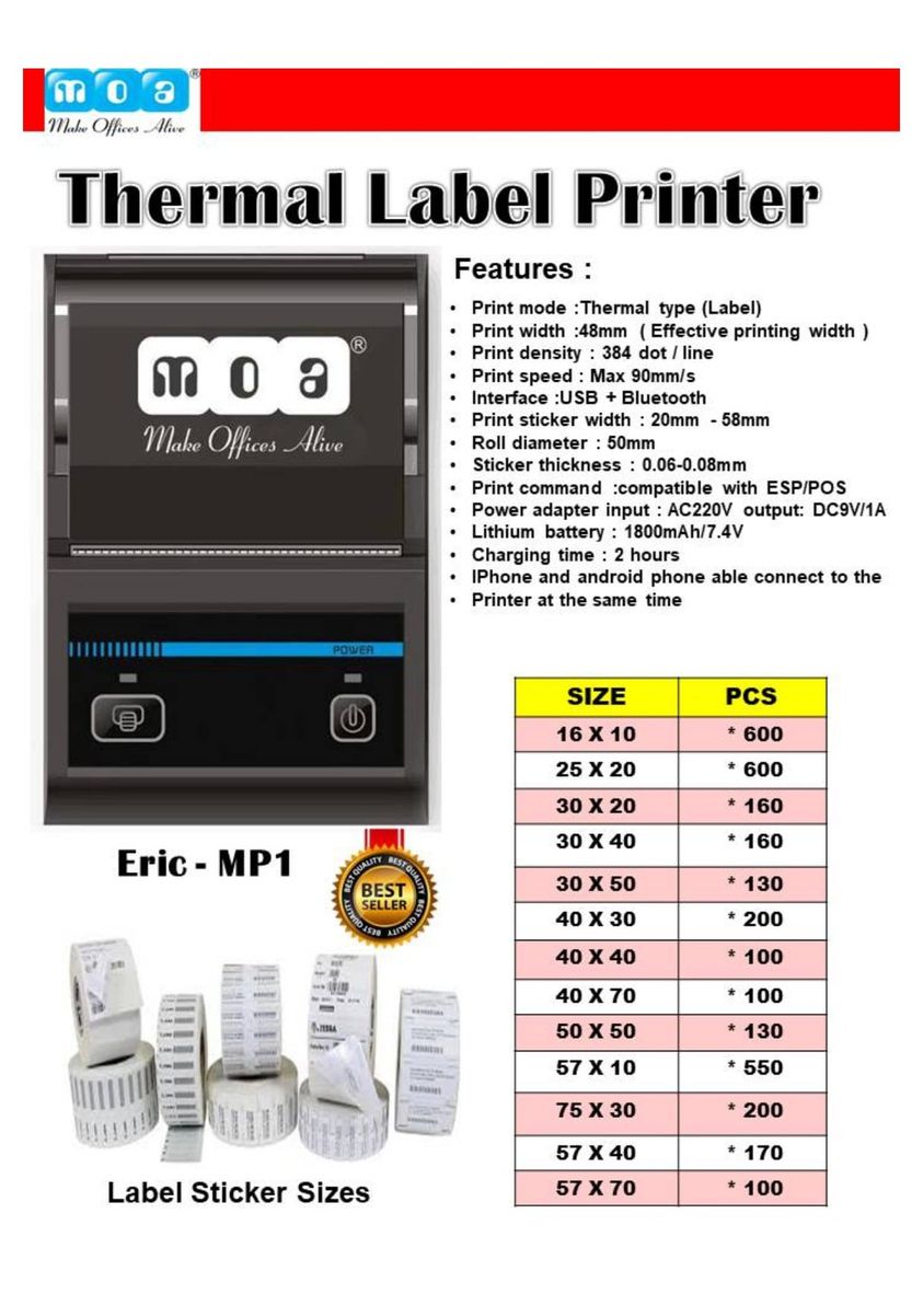 Portable Label Printer