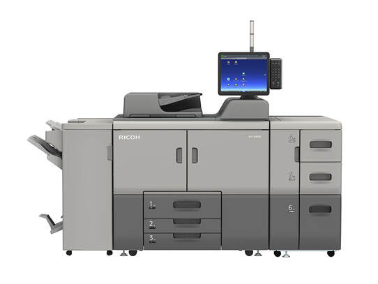 Ricoh Pro8300s with A4 LCT and Booklet Finisher