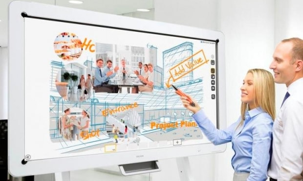 Best Smart TV With Camera and Mic for Video Conferencing Online Meeting RICOH Collaboration Board D6520 Interactive Whiteboard