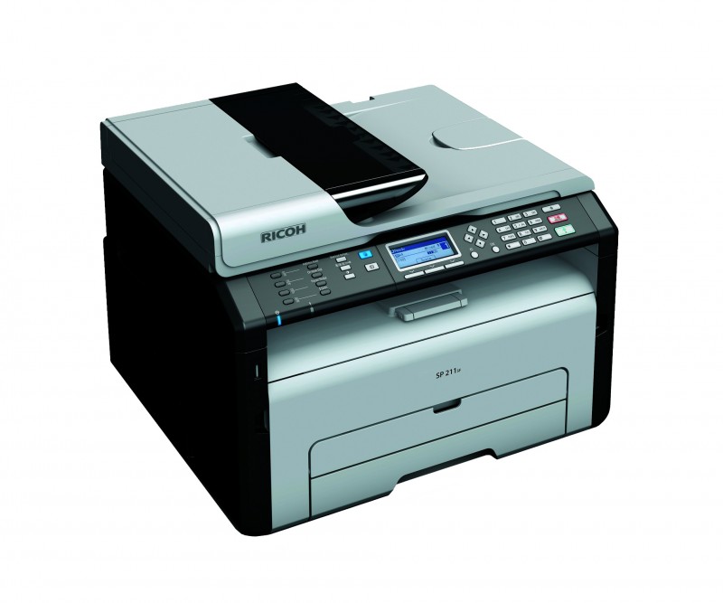 Laser Jet Printer With Scanner Ricoh SP211SF A4 Black and White